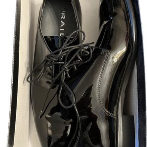 Men’s Trend: The Rail Dallas: Black 10.5 Patent Leather Shoes.